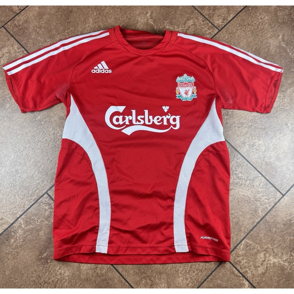 LIVERPOOL 2008/2009 TRAINING FOOTBALL SHIRT JERSEY ADIDAS SIZE M